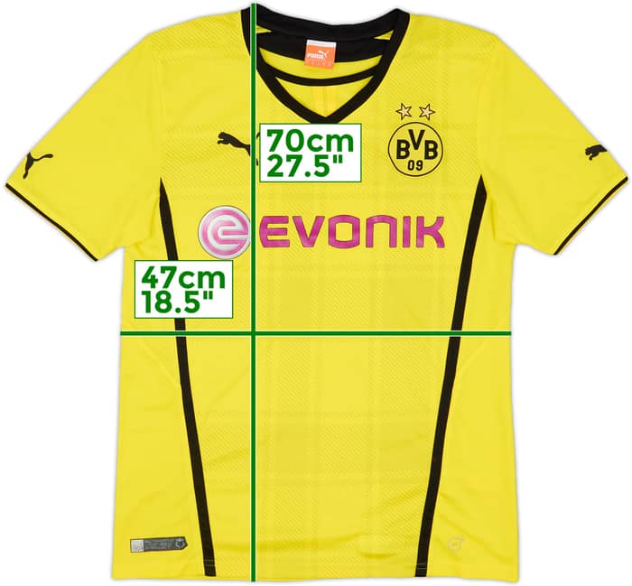 2013-14 Borussia Dortmund Home Shirt - 8/10 - (S)