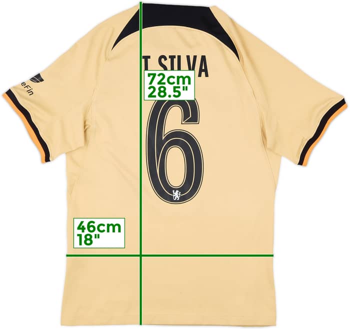 2022-23 Chelsea Third Shirt T.Silva #6 - 8/10 - (S)
