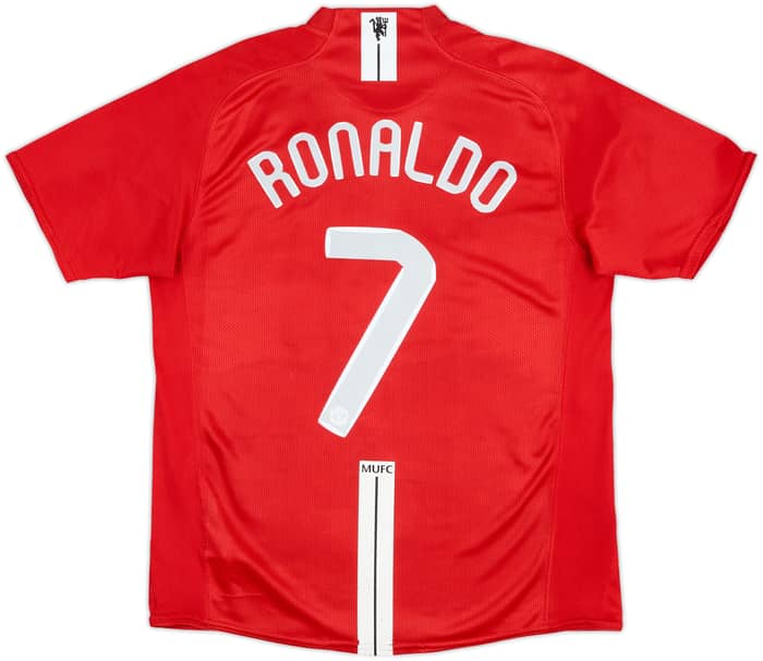 2007-09 Manchester United Home Shirt Ronaldo #7 - 7/10 - (M)