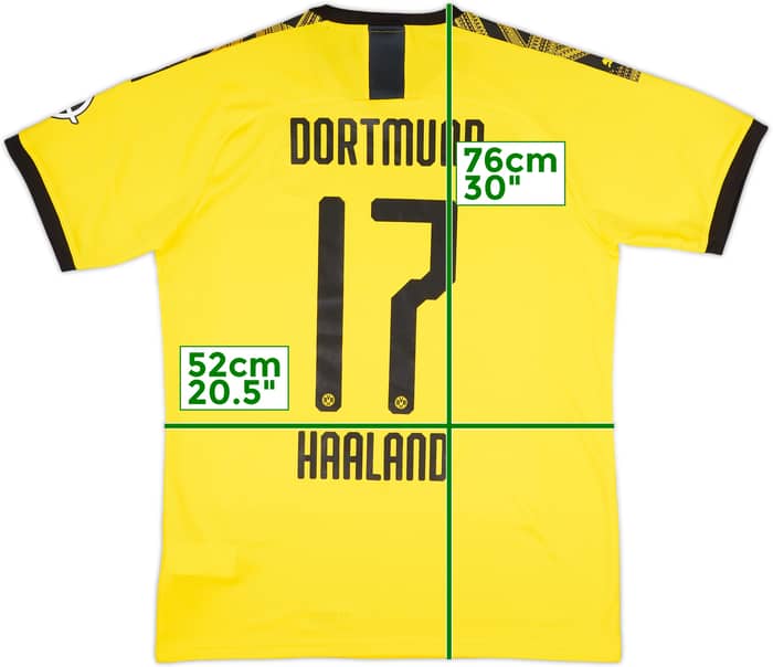 2019-20 Borussia Dortmund Home Shirt Haaland #17 (L)