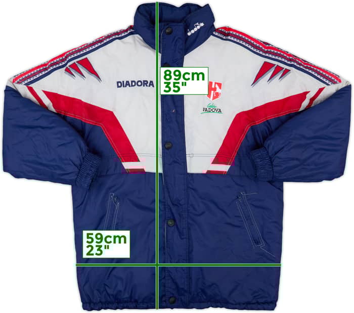 1996-97 Padova Diadora Padded Bench Coat - 7/10 - (M)