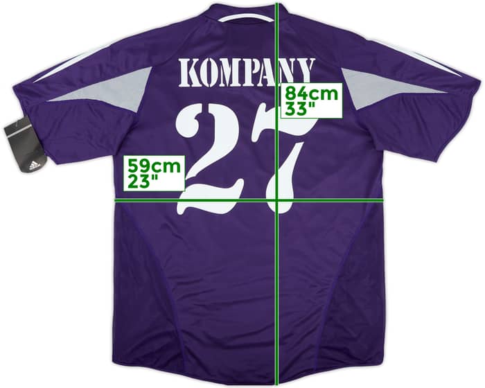 2004-05 Anderlecht Player Issue Away Shirt Kompany #27 (XL)
