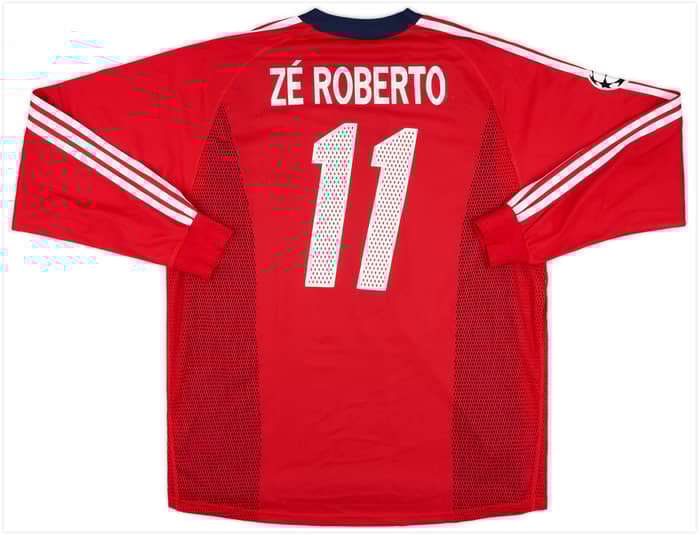 2003-04 Bayern Munich Match Issue Champions League L/S Shirt Ze Roberto #11