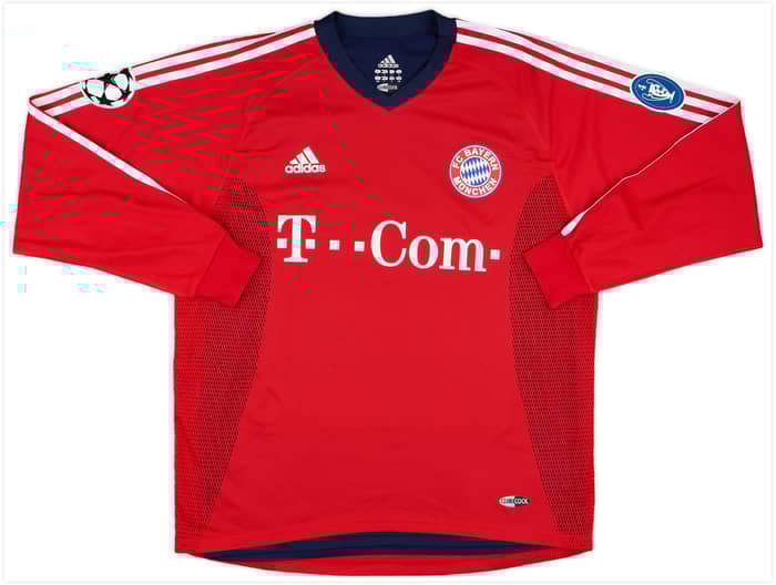 2003-04 Bayern Munich Match Issue Champions League L/S Shirt Ze Roberto #11