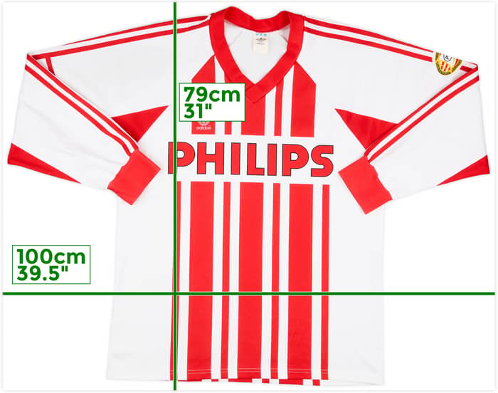 1989-90 PSV Match Issue Home L/S Shirt #2