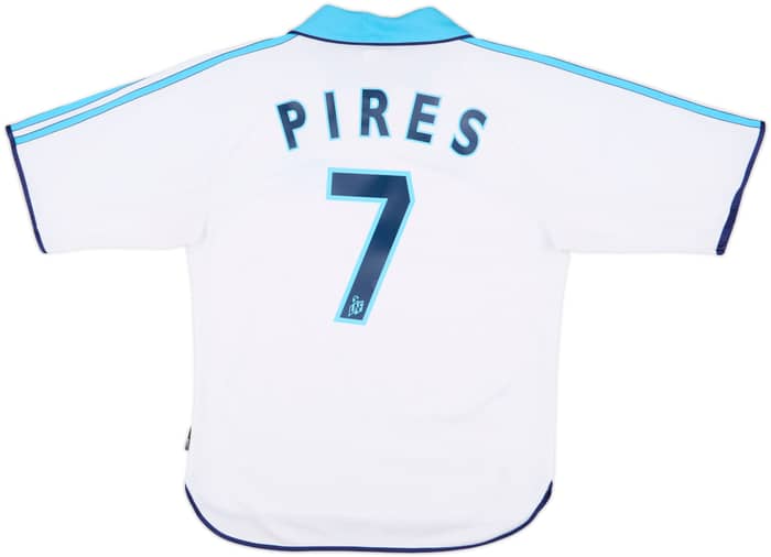 1999-00 Olympique Marseille Home Shirt Pires #7 - 6/10 - (S)