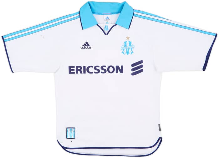 1999-00 Olympique Marseille Home Shirt Pires #7 - 6/10 - (S)