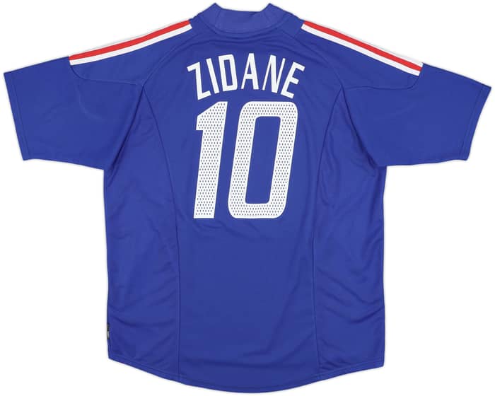 2002-04 France Home Shirt Zidane #10 - 9/10 - (XL)