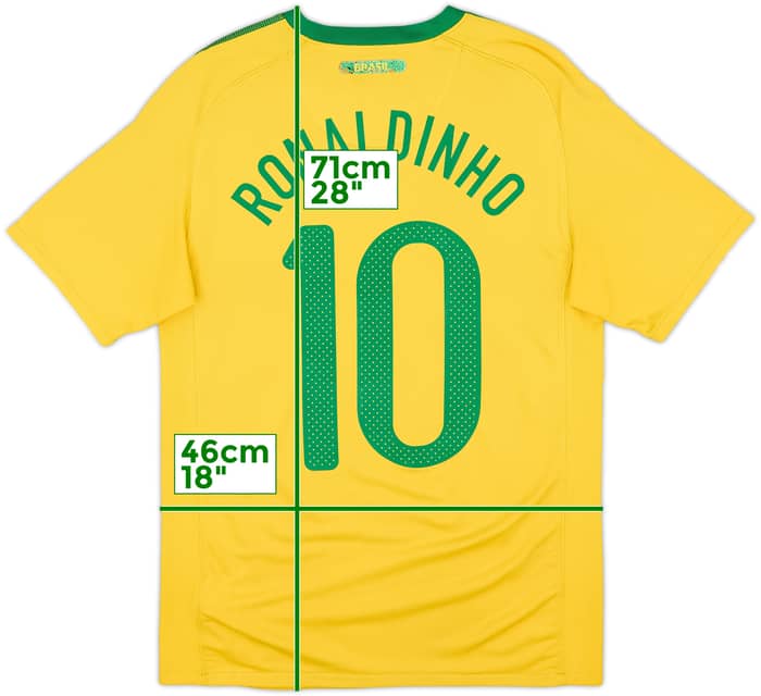 Camiseta de local de Brasil 2010-11 Ronaldinho #10 - 5/10 - (S)
