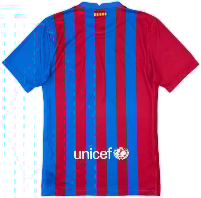 2021-22 Barcelona Home Shirt - 8/10 - (XS)
