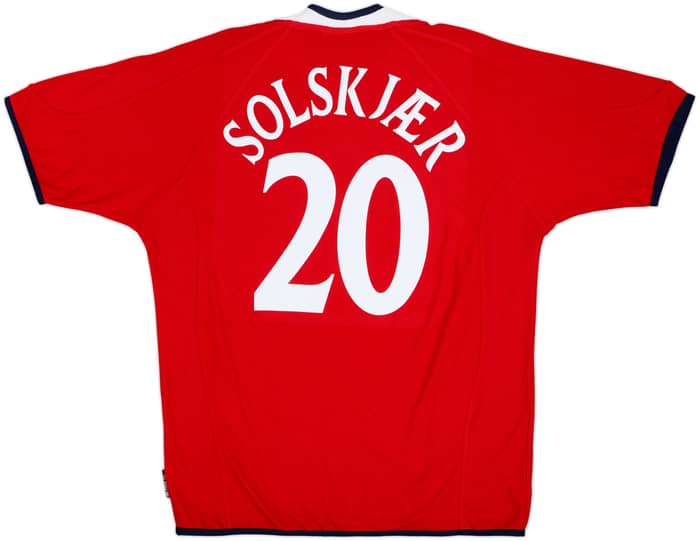2000-02 Norway Home Shirt Solskjaer #20 - 10/10 - (XL)