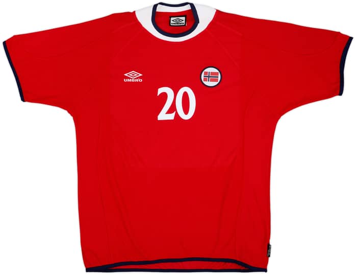2000-02 Norway Home Shirt Solskjaer #20 - 10/10 - (XL)