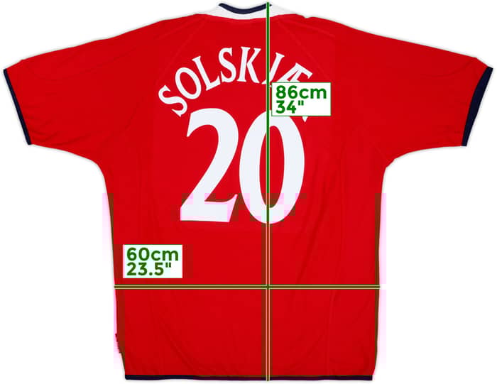 2000-02 Norway Home Shirt Solskjaer #20 - 10/10 - (XL)