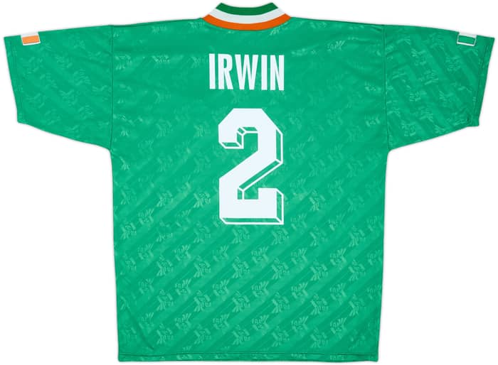 1994 Ireland Home Shirt Irwin #2 - 8/10 - (L)