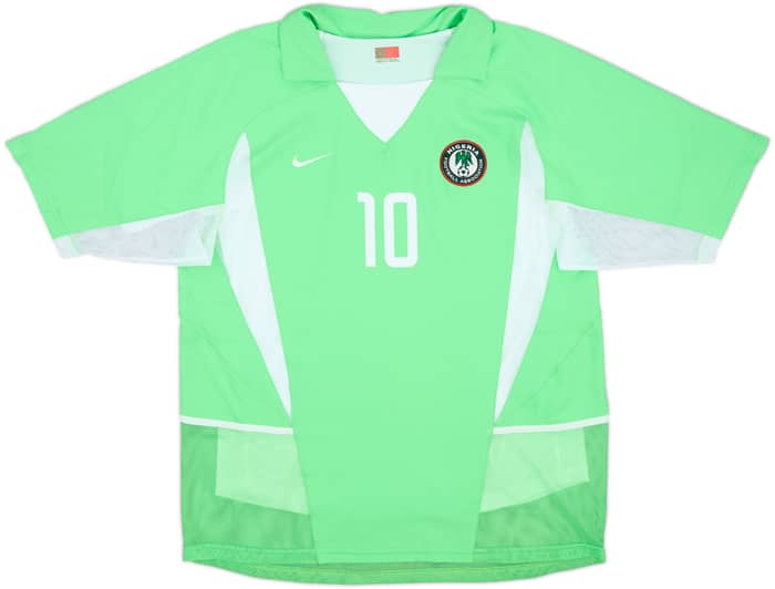 2002-04 Nigeria Player Issue Home Shirt Okocha #10 - 10/10 - (L)