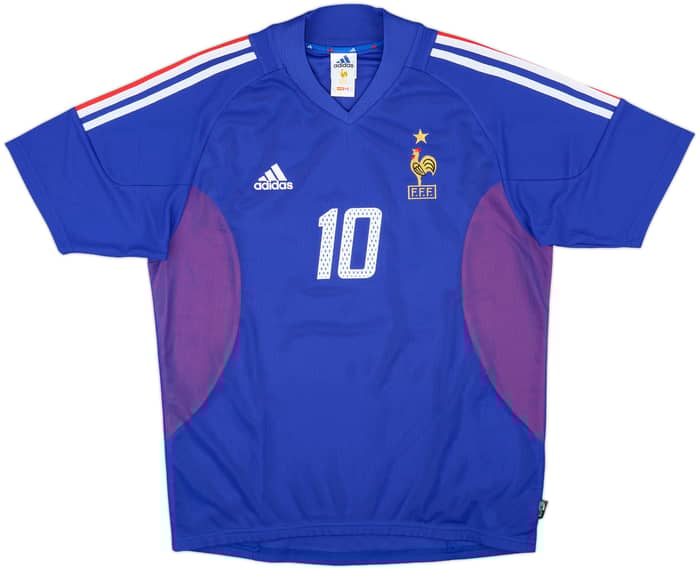2002-04 France Home Shirt Zidane #10 - 10/10 - (M)