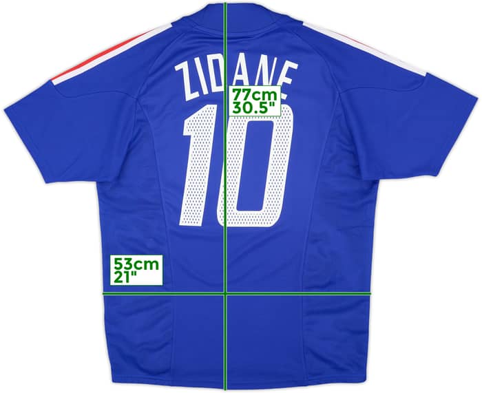 2002-04 France Home Shirt Zidane #10 - 10/10 - (M)
