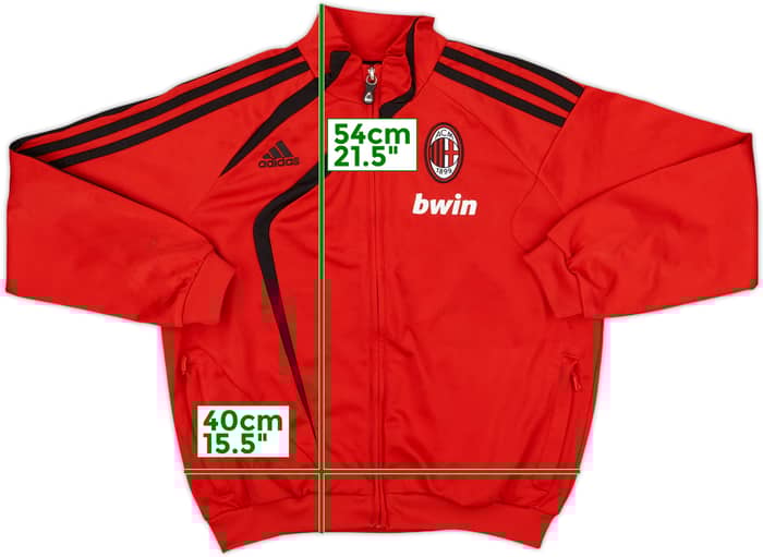 2009-10 AC Milan adidas Track Jacket - 8/10 - (S.Boys)