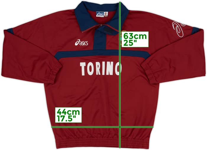 2001-02 Torino Asics 1/4 Zip Training Top - 9/10 - (L.Boys)