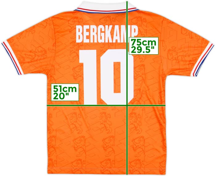 1994 Netherlands Home Shirt Bergkamp #10 - 10/10 - (S)