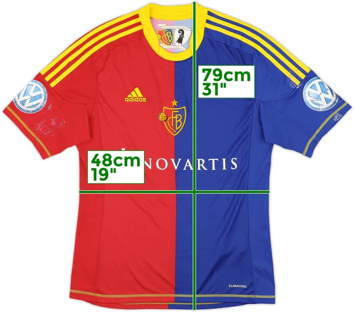 2012-13 FC Basel Home Shirt Steffen #10 - 3/10 - (M)