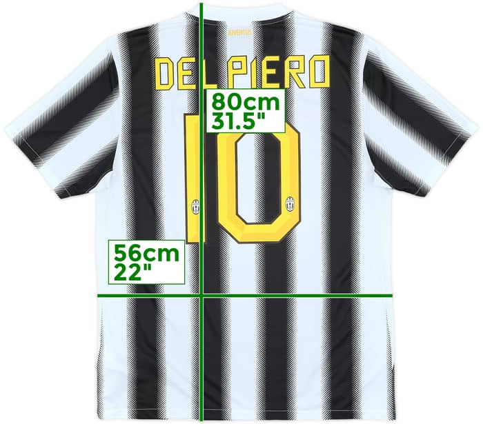2011-12 Juventus Home Shirt Del Piero #10 - 10/10 - (L)