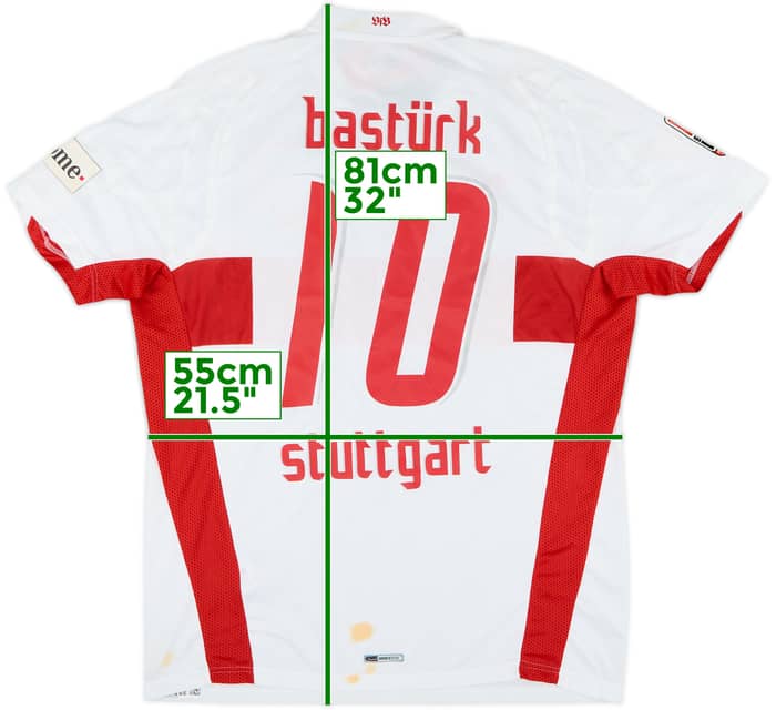 2007-08 Stuttgart Home Shirt Basturk #10 (L)