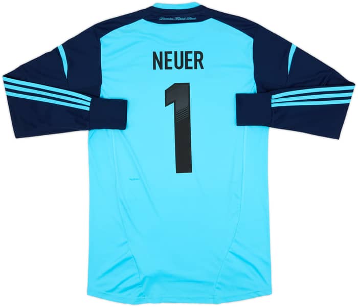 Camiseta de portero de Alemania 2012-13 Neuer #1 - 6/10 - (M)