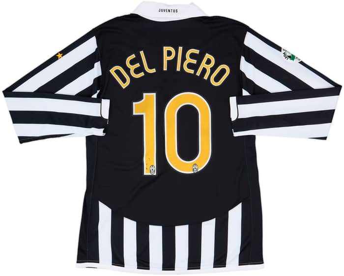 2006-07 Juventus Player Issue Home L/S Shirt Del Piero #10 - 7/10 - (L)