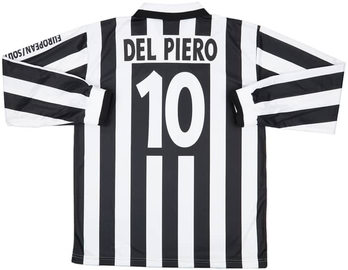 1996 Juventus Continental Cup Home L/S Shirt Del Piero #10 - 8/10 - (XL)
