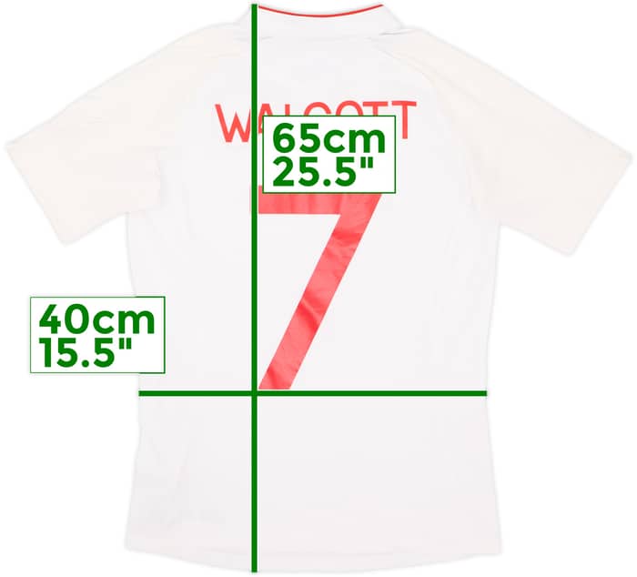 2012-13 England Home Shirt Walcott #7 - 6/10 - (XL.Boys)