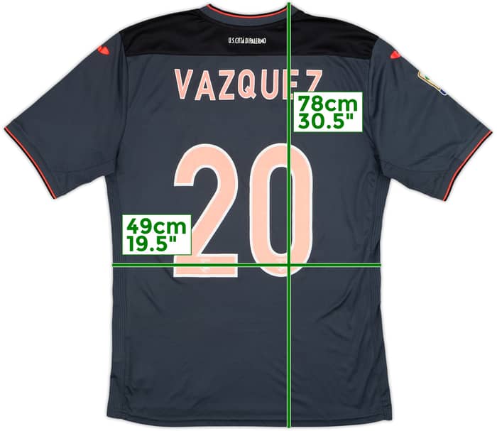 2014-15 Palermo Third Shirt Vazquez #20 - 8/10 - (XL)