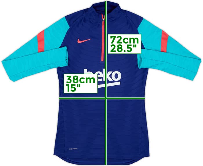 2020-21 Barcelona Nike Vaporknit 1/4 Zip Drill Top - 8/10 - (XS)