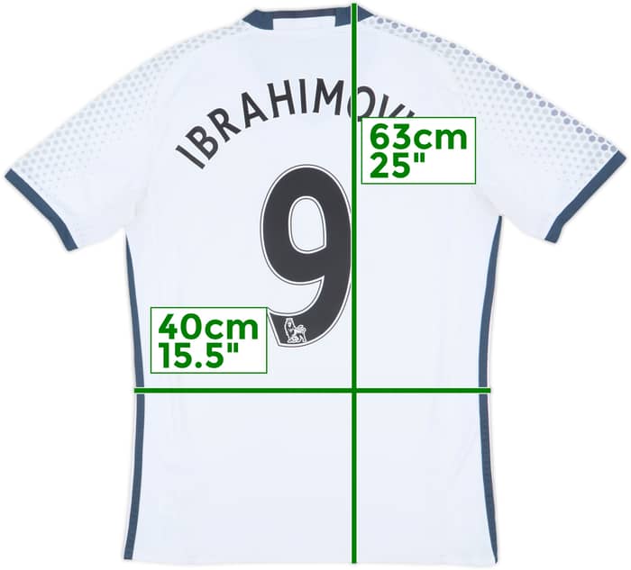 2016-17 Manchester United Third Shirt Ibrahimovic #9 - 6/10 - (XS)