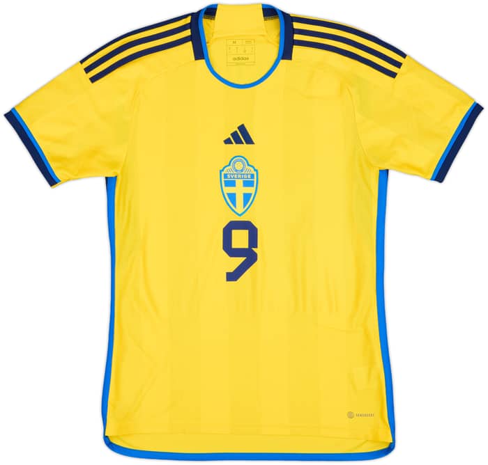 2022-23 Sweden Home Shirt Isak #9 - 9/10 - (M)