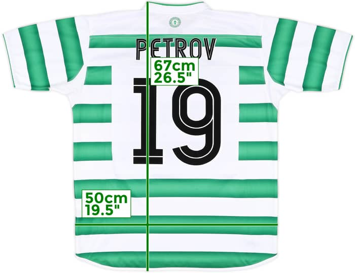 2003-04 Celtic Home Shirt Petrov #19 - 7/10 - (L)