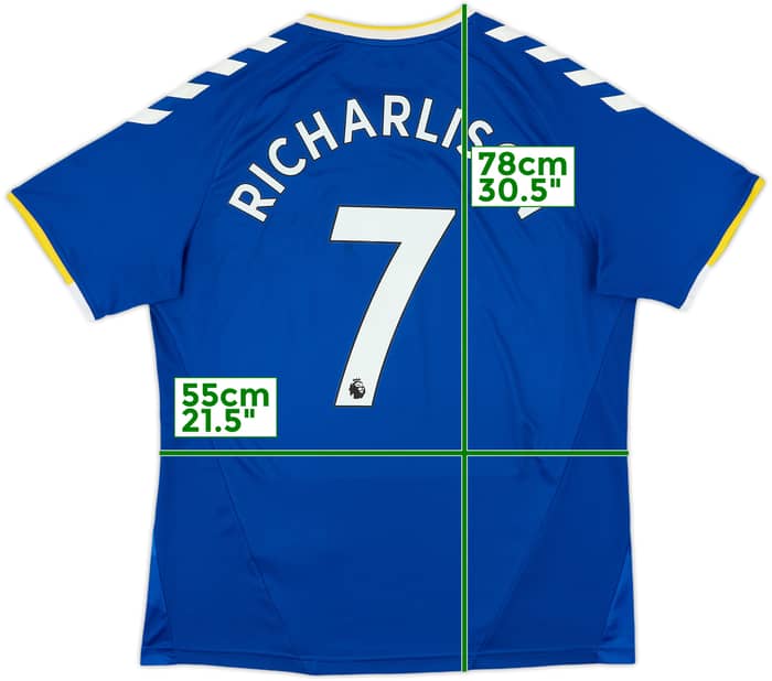 2021-22 Everton Home Shirt Richarlison #7 - 8/10 - (XL)