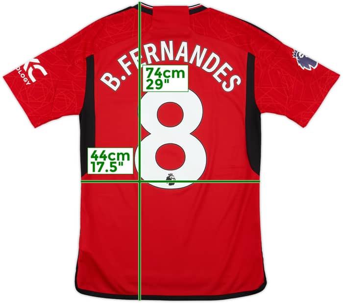 2023-24 Manchester United Home Shirt B.Fernandes #8 - 10/10 - (S)