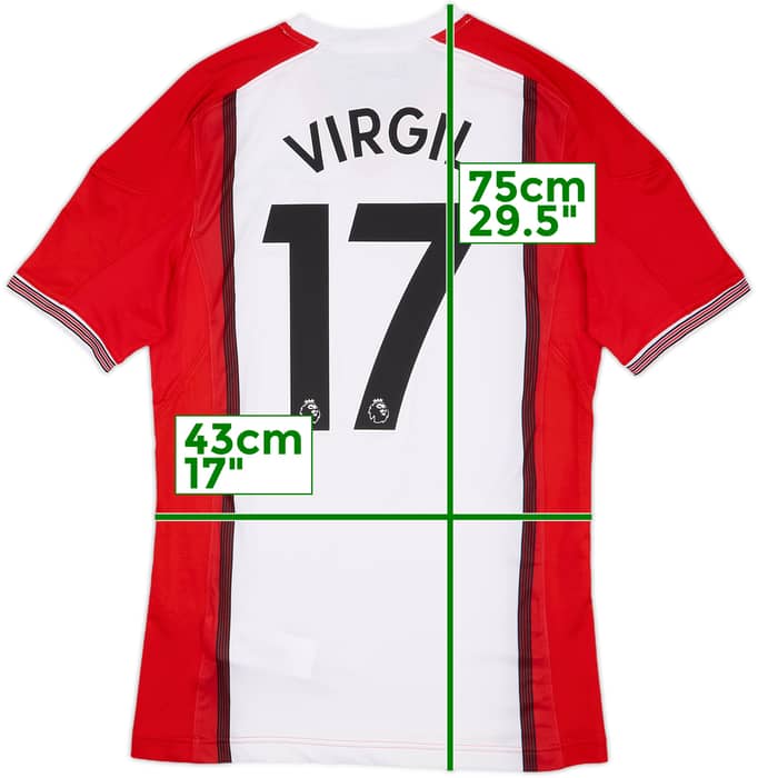 2017-18 Southampton Home Shirt Virgil #17 - 9/10 - (M)