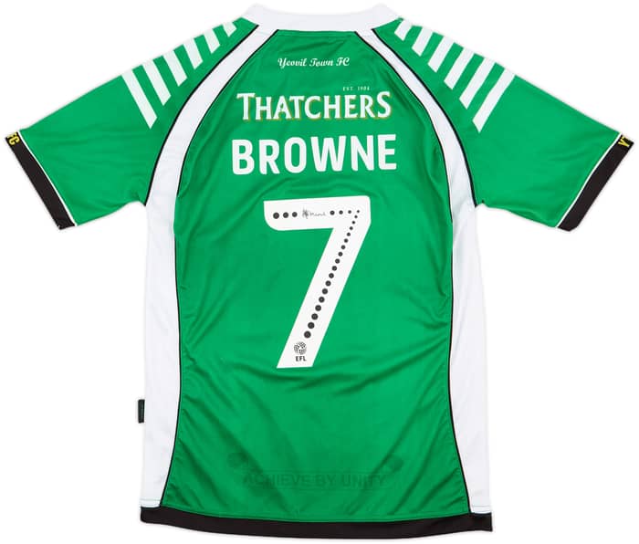 2018-19 Yeovil Town Home Shirt Browne #7 - 5/10 - (S)