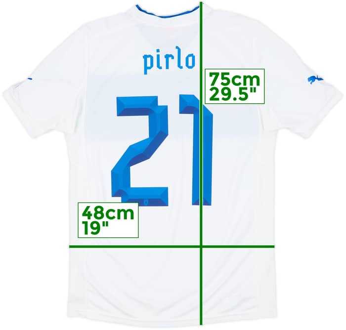 2012-13 Italy Away Shirt Pirlo #21 - 9/10 - (M)