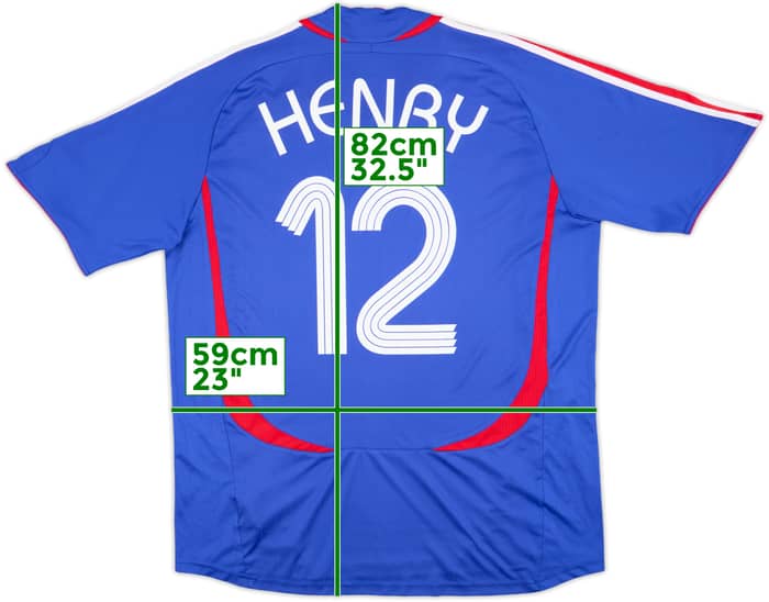 2006-07 France Home Shirt Henry #12 - 6/10 - (XL)