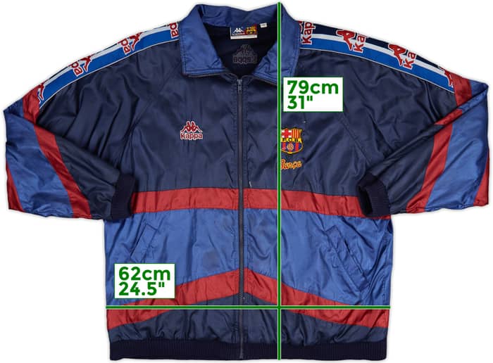 1995-97 Barcelona Kappa Track Jacket - 6/10 - (XL)
