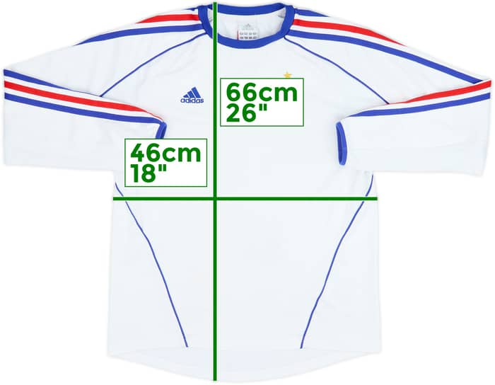 2005-06 France adidas Training L/S Shirt - 8/10 - (Women's M)