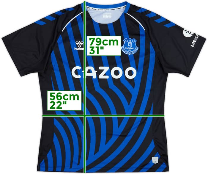 2021-22 Everton Hummel Training Shirt - 9/10 - (XXL)