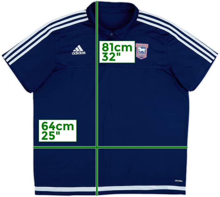 2015-16 Ipswich adidas Polo Shirt - 8/10 - (XXL)