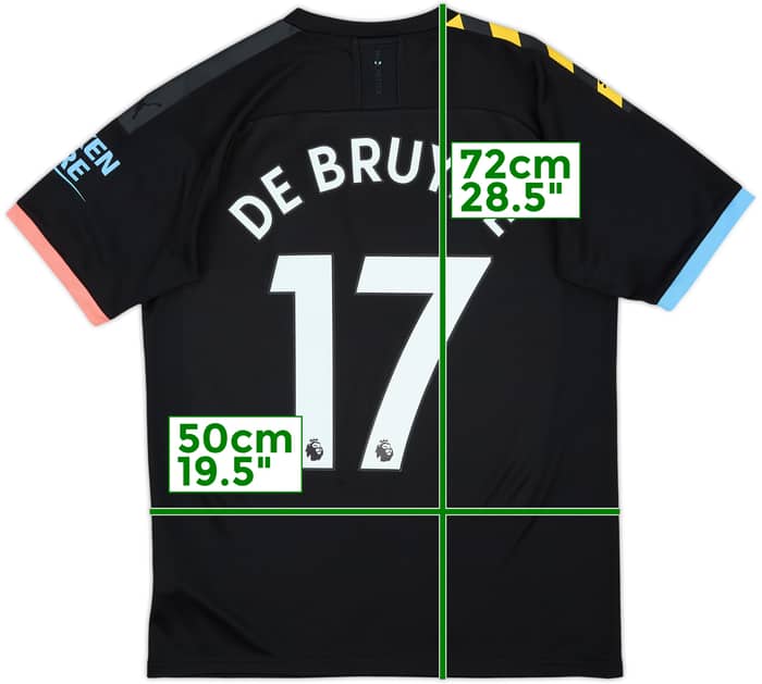 2019-20 Manchester City Away Shirt De Bruyne #17 - 8/10 - (M)
