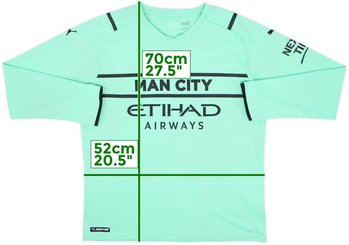 2021-22 Manchester City GK Shirt - 7/10 - (L)