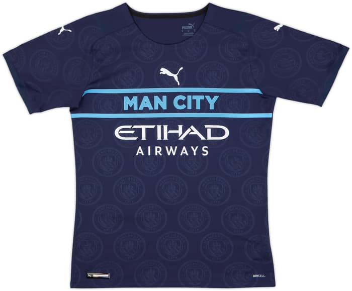 Camiseta de la tercera equipación del Manchester City 2021-22 versión jugador De Bruyne #17 - 9/10 - (M)
