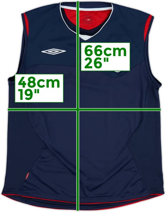 2006-07 England Umbro Training Vest - 8/10 - (L)